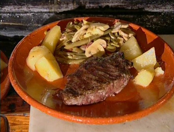 Plato de carne a la brasa con verduras. Imagen de sciencepics.org con licencia Creative Commons 